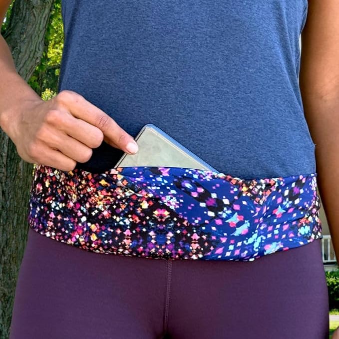 BANDI Running Belt for Women & Men – USA Made No-Bounce Adjustable Waist Pack & Secure Fanny Pack – Fits All Phones, Gels & Essentials – Zipper-Free, Medical Device Friendly - Image 3