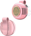 Portable Silent Mini Bladeless Fan Clip On, 5 Speeds 360° Rotatable Clip on Fan for Shirt & Waist, USB Rechargeable Small Fans Portable, 2026 New Whirlwind Fans for Outdoor/Travel/Office (Pink) by Unknown