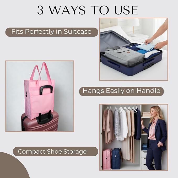 Shoe Bag for Travel, Portable Storage Organizer for Women and Men - Image 4