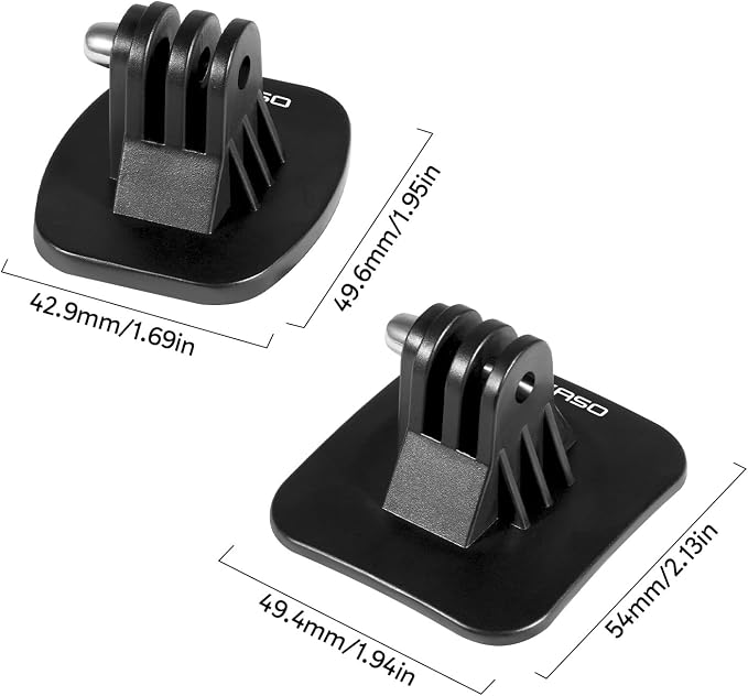 AKASO Adhesive Mount Helmet Sticky Mount Accessory Kit for Action Cameras | Versatile Mount for GoPro Hero13 12, Insta 360 X5 X4 X3, DJI, AKASO 360/EK7000/EK7000 Pro/Brave 4/4 Pro/7 LE Action Cameras - Image 7