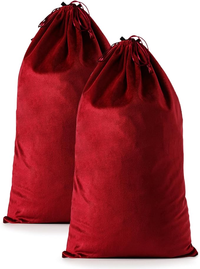 2 Pcs Shoe Bags for Travel, Large Boot Bags, Rio Red, 21.2x13.3 Inch | Washable & Reusable Travel Shoe Bags, Dustproof Shoe Bags with Drawstring Closure, Suitable for Travel, Home Storage by WelcometoFantasyLife