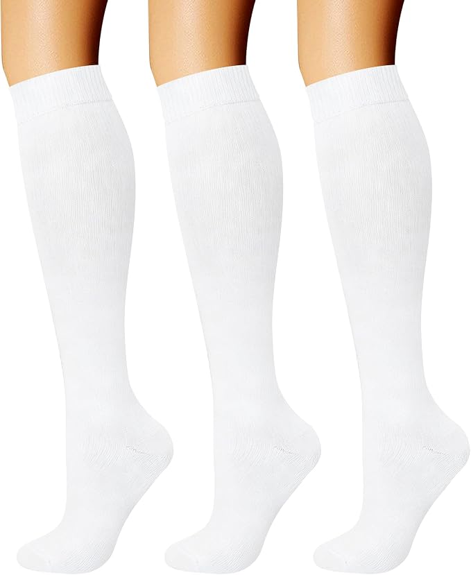 CHARMKING Compression Socks for Women & Men Circulation (3 Pairs) 15-20 mmHg is Best Support for Athletic Running Cycling by CHARMKING