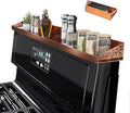 STUTOV 30" Magnetic Stove Top Shelf – Brushed Copper Spice Rack and Seasoning Organizer – Kitchen Shelf for Back of Stove – Over Stove Rack and Storage Organizer by STUTOV