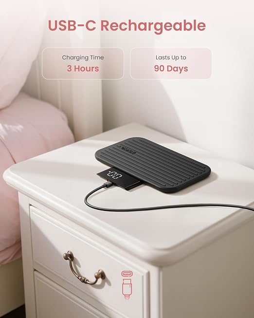 RENPHO Travel Scale with Mirror, Rechargeable, LED Display, 8.98" x 5.28" | Compact Mirror Scale for Travelling, Digital Portable Scale for Body Weight with High Accuracy, 400lbs, Core Go - Image 6