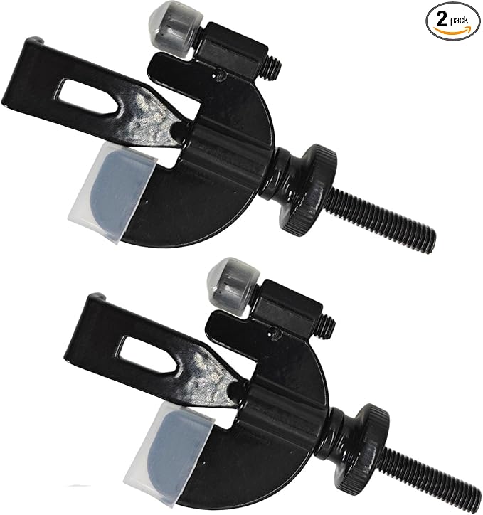 2 PCS Heavy-Duty Portable Door Lock Adjustable Stainless Steel Door Security Locks for Enhanced Safety,Ideal for Travel Home Dorm Hotels Apartments,Easy Install with Silicone Protector Caps (Black) by DODODIY