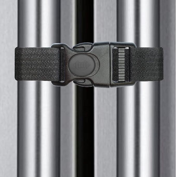 French Door Fridge Lock Pantry Lock for Refrigerators Cabinets RV Cable Tie for Child Safety Products Black 2 Count (Pack of 1) (Black, 1X16 in) - Image 4