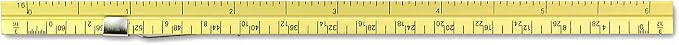 Alumicolor Aluminum Architect Pocket Scale with Clip, 6IN, Gold (Pack of 2) - Image 3