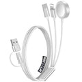 1Pack Travel Essentials for Apple Watch Charger,3-in-2 Multi Charging Cable | Cruise Vacation Camping Essentials for iPhone Charger,Type C/Lightning for iWatch,iPhone 17-12,Xbox Series X&S-4FT White by Accessoriesforphoneandelectricproducts