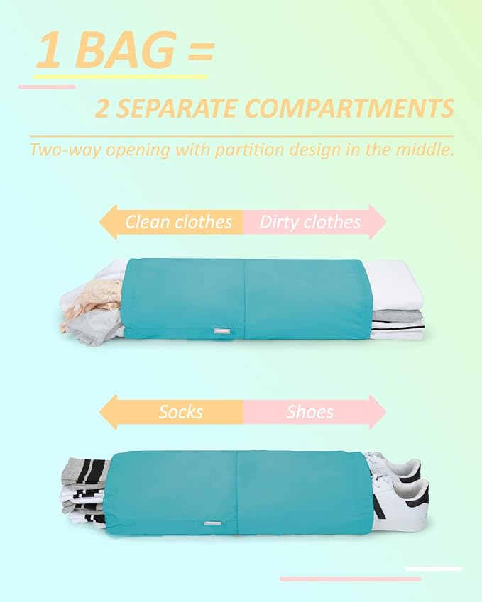 BAGSMART Compression Packing Cubes for Travel Essentials | 14 Set /6 Set /4 Set/2 Set, Lightweight, Durable - Image 4