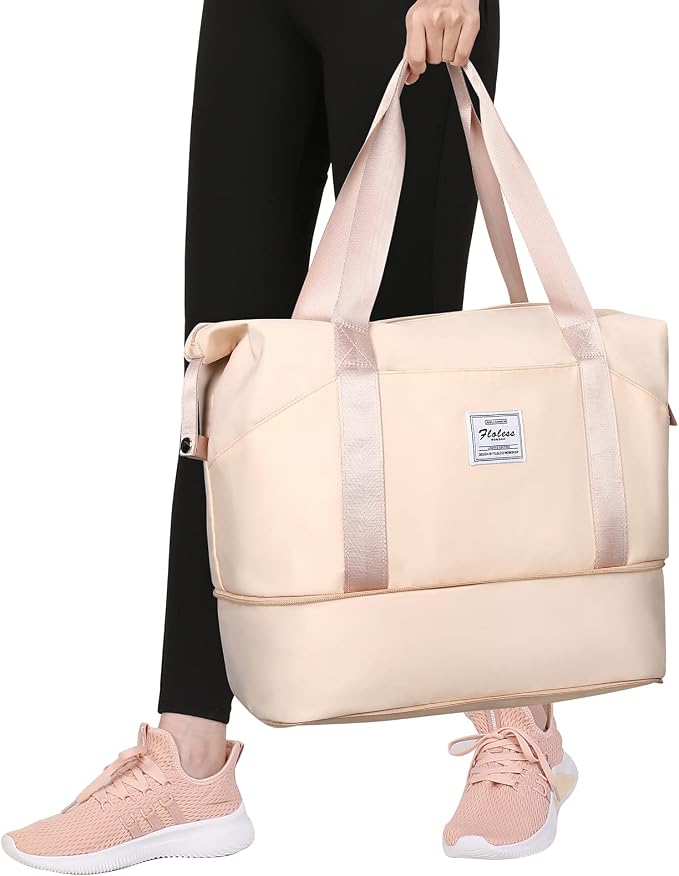 Travel Duffel Bag, Sports Tote Gym Bag, Shoulder Weekender Overnight Bag for Women - Image 3