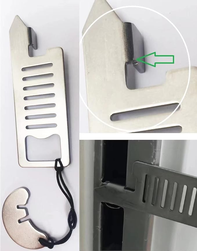 Portable Door Lock for Travel Door Lock College Dorm Lock Hotel Room Security Devices Apartment Jammer Additional Safety for Traveling Home College (1) - Image 2
