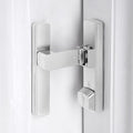 Silvery 90 Degree Barn Door Lock,Flip Gate Latches Hardware | Zinc Alloy Door Lock,Right Angle Door Lock Latch,Sliding Door Latches,for bedroom,drawer,pet enclosures,cabinet,garage,window by INIRET