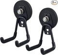 Magnetic Hooks Heavy Duty Garage Hooks Tools Organizer Anti-Slip Strong Magnetic Hooks Utility Magnet Hanging Hooks for Garage, Warehouses, Kitchen, Power Tools 2PCS Black by UNUSFIRE