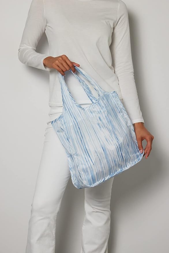 Pure Sage Reusable Grocery Bag - Stylish Shopping Bags for Groceries - Foldable Tote Bag - Image 3