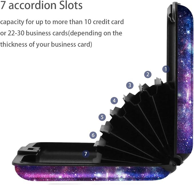 Coco Rossi Credit Card Holder RFID Aluminum Small Mini Wallet Women | Metal Wallet, Business Cards Holder, ID Case, Slim Sleeves, Womens Girls Gift, Carry Proof Wallets for Travel, Nebula - Image 8