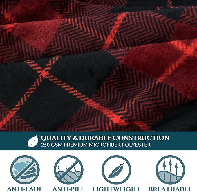 PAVILIA Blanket with Sleeves for Adult Women Men, Soft Warm Wearable Blanket Fleece Wrap Throw, Robe Blanket Gift - Image 8