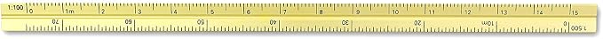 Alumicolor 3610-2 Aluminum Combination Pocket Scale, 6IN, Gold - Image 4