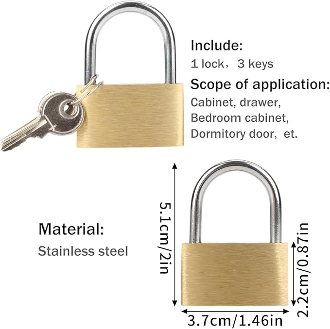 HOWDIA 180 Degree Hasp Lock Latch with Lock, 4 Inch Latch Lock with Screws and Padlock, Stainless Steel Pad Lock Latches Locking Latch Security Door Clasp Hasp for Shed/Gate/Storage Lock（Black） - Image 3