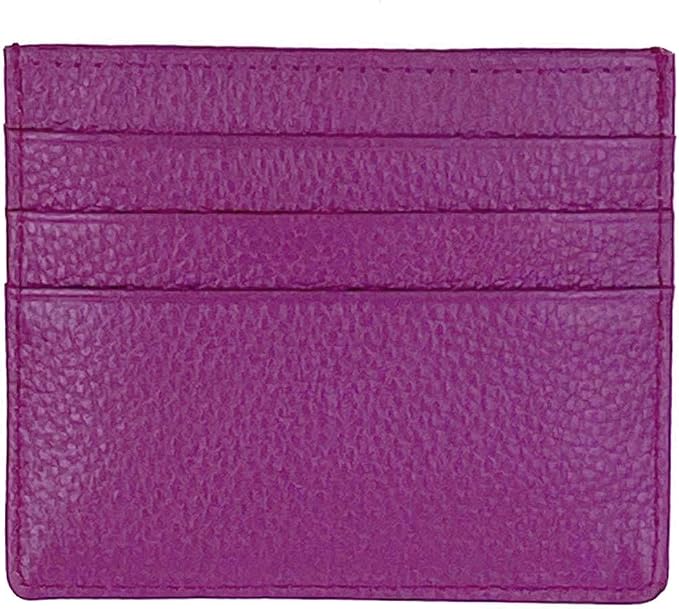 Tapp Collections RFID Protect Slim Minimalist Pocket Leather Wallet Card Holder - Orchid Purple by Unknown