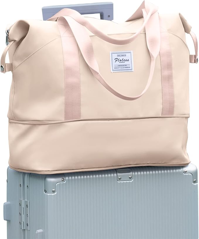 Travel Duffel Bag, Sports Tote Gym Bag, Shoulder Weekender Overnight Bag for Women by WONHOX
