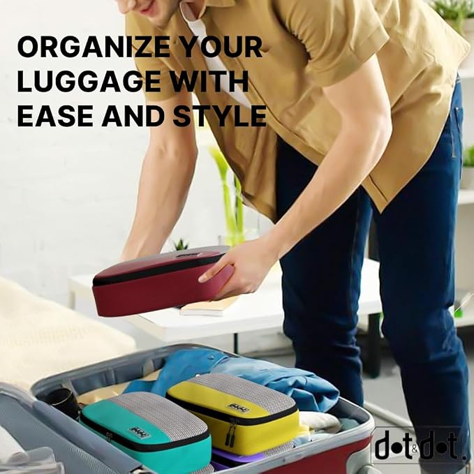 Small Packing Cubes for Travel - 5pc Packing Cubes for Suitcases - Lightweight Luggage Organizer Bags (Non-Compression) - Image 8