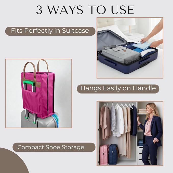 Shoe Bag for Travel, Portable Storage Organizer for Women and Men - Image 4