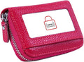 Women's RFID Blocking 12 Slots Credit Card Holder Leather Accordion Wallet by Cynure