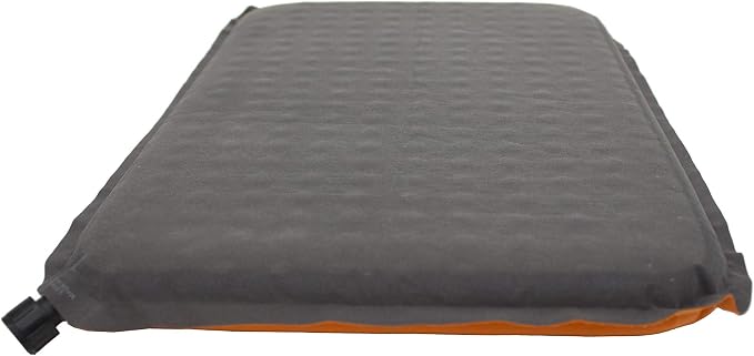Teton Camping Seat Cushion; Stadium Seat; Office Chair; Car Pad; Inflatable, Orange - Image 4