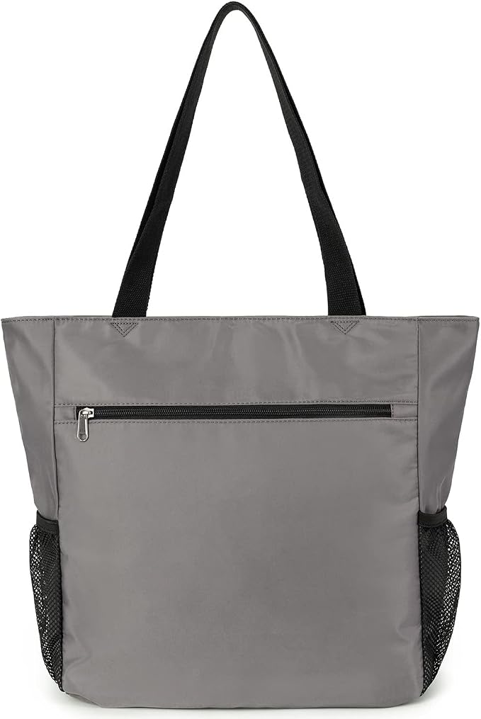 ETidy Large Capacity Foldable Tote Bag With Zipper | Water-resistant, Lightweight, Sandproof, Beach Bag, Gym Bag, Travel Shopping Bag - Image 2