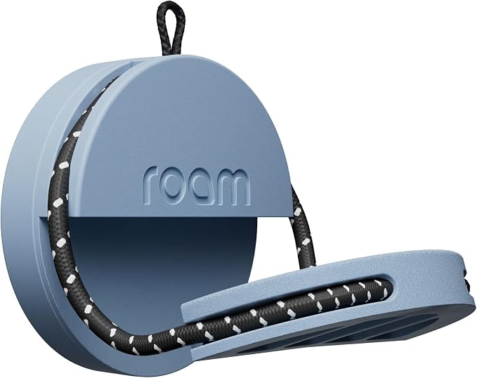 ROAM SMART TRACKER Bluetooth Item Locator: iOS & Android Compatible | Waterproof Tracker for Keys, Luggage, Kid & Pet Gear, Built-in Elastic Strap, No Extra App or Fees, Fast Setup, 1-Pack by RoamSmartTracker