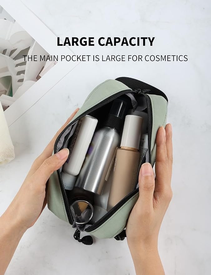 GOX Travel Toiletry Bag Dopp Kit Case for Men Multifunction Packing Organizer Pouch (Mint Green) - Image 6