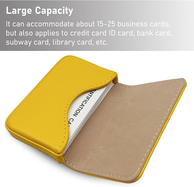 AI-DEE RFID Blocking Wallet - Minimalist Leather Business Credit Card Holder (A215-05), Small - Image 6