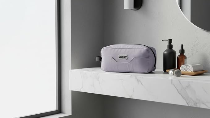 GOX Travel Toiletry Bag Dopp Kit Case for Men Multifunction Packing Organizer Pouch (Lavender purple) - Image 3