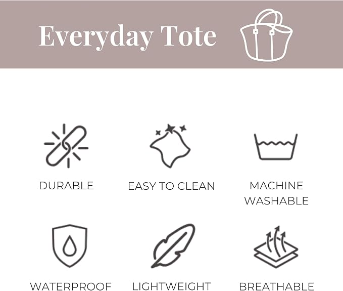 POPUPS Large Neoprene Tote Bag for Women - Everyday Designer Handbag for Travel Work and Beach with Pockets and Zipper Pouch - Image 8