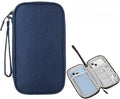 Electronic Organizer Travel Cable Accessories BagPouch Portable Waterproof Storage Bag Electronic Organizer Case for Cable, Mouse,USB Cable,Power Bank,Cord, Charger, Phone, Earphone (Dark Blue) by FANBODTA