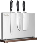 4PSC Knife Block Set With Magnetic Knife Block Holder, Ultra-Sharp Japanese Kitchen Knife Set, High-carbon Steel Chef Knife Sets With Full Tang Handle Design by fomidao