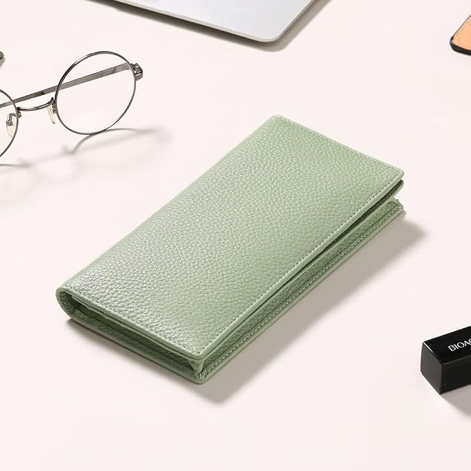 GOIACII Wallets for Women RFID Blocking Ultra Slim Leather Credit Card Holder Clutch - Image 4