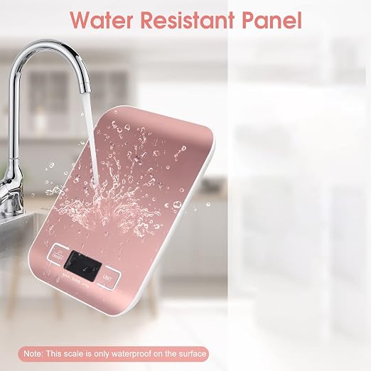 Digital Shipping Scale,Stainless Steel Panel, Accurate Portable Postal Scale for Packages, Small Business,Kitchen, Food, Handmade, Liquids, and Boutique (Rose Gold Battery(5kg/1g)) - Image 8