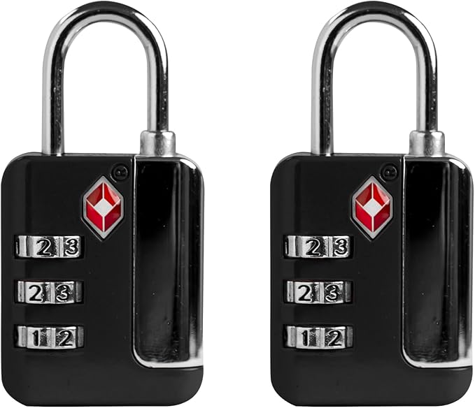 TSA Locks for Luggage, Small Combination Lock for Locker, 3 Digit Padlock Combination, TSA Approved Combo Padlocks for Gym Locker, Travel Suitcase, Gun Case, Storage Box, Backpack Zipper by SpecializeinCombinationLock