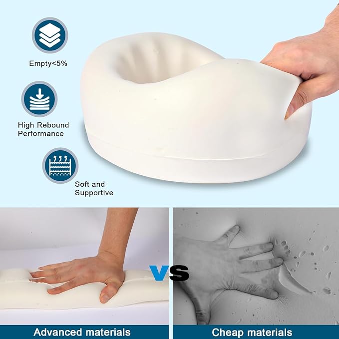 Travel Pillows for Airplanes,Neck Pillow for Traveling, Memory Foam Travel Pillows Neck Support Sleep for Long Flight,Suitable for Airplanes,Offices and Cars - Image 5