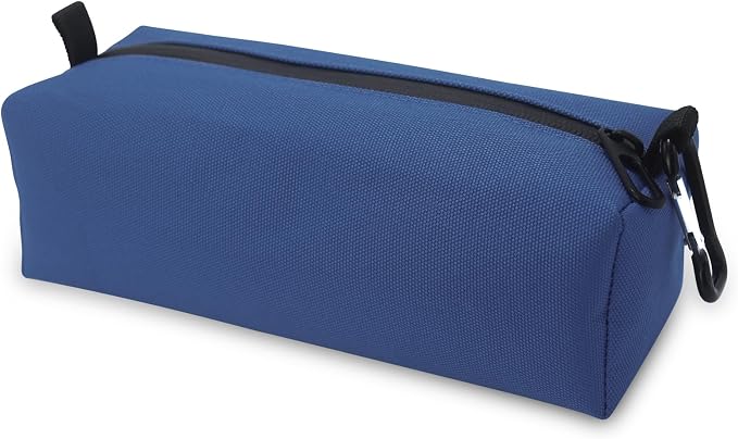 Small Toiletry Bag for Men, Travel Bag Waterproof and Foldable for Storage Mini Toiletry Bag Equipped With Carabiner for Easy Portability (dusty blue) by Unknown
