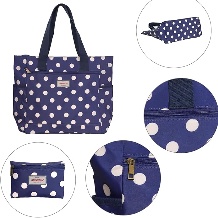 GAENMESN Women's Lightweight Waterproof Tote Bag Durable Designer Handbag with Zipper Travel Commute Everyday Use - Image 6