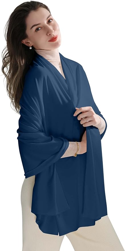VENVSBEE Shawl Wraps for Women, Travel Scarf Soft Blanket Wrap Pashmina Travel Accessory for Airplane by VENVSBEE