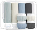 Redfly 13-Piece TSA-Approved Travel Size Bottles for Toiletries, Leak proof | Travel Size Containers, BPA-free silicone, clear toiletry bag, under 3.4oz, wide mouth,travel essentials for shampoo, lotion by Redfly