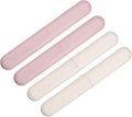 VOCOSTE 4Pcs Travel Toothbrush Case, Beige&Pink | Moisture-Proof Keeps Brush Fresh, Compact for Tight Bags, 4-Pack for Sharing, Essential for Family by VOCOSTE