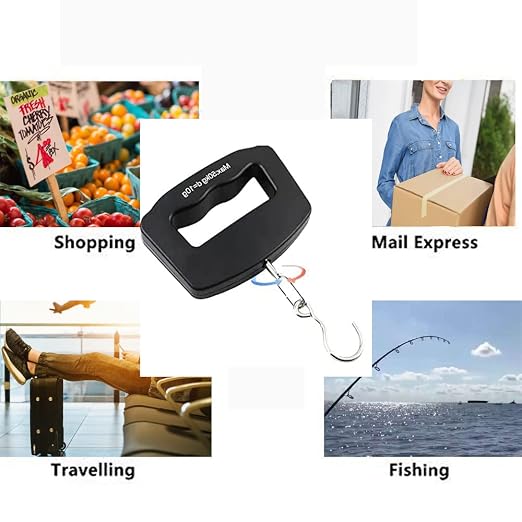 Luggage Scale, Large Handle, Electronic Luggage Scale, High Precision Carrying, 110lbs/50kg, Hook Rotates 360°, Travel Airport Checked Luggage Baggage, Avoid Extra Charges for Your Over Weight - Image 3