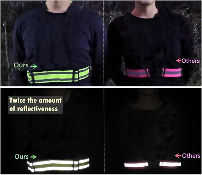 Reflective Running Gear,Reflective Bands for Arm/Wrist/Ankle/Leg,Biking Accessories for Women and Men - Image 6