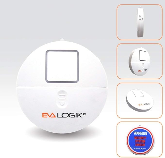Modern Ultra-Thin Window Alarm with Loud 120dB Sound and Vibration Sensors Compatible with Virtually Any Window, Glass Break Alarm Perfect for Home, Office, Dorm Room- 4 Pack - Image 4