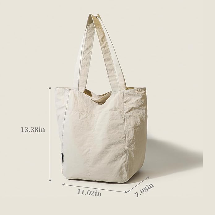 Barsine Tote Bag for Women Unisex Lightweight Nylon Totes Purses and Handbags Large Casual Shoulder Hobo for Travel Gym - Image 6