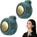 Portable Fan,Clip On Waist Bladeless, Ultra-Quiet Personal Mini Neck Fan | 3 Speeds with 360°Adjustable Clip Mini Fan Personal USB Rechargeable Small Fan for Summer by Unknown